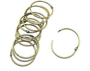 Loose Leaf Binder Rings Bronze Metal Book Rings 20 Pack